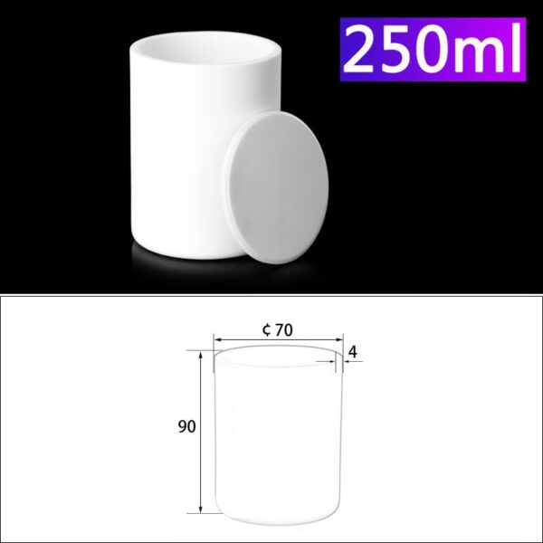 250mL Alumina Crucibles with Cover Cylindrical