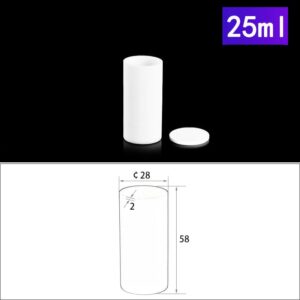 25mL Alumina Crucibles with Cover Cylindrical