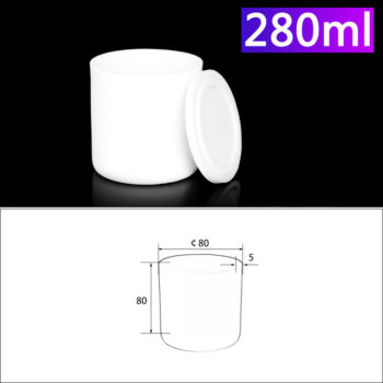 280mL Alumina Crucibles with Cover Cylindrical 280mL Alumina Crucibles with Cover Cylindrical