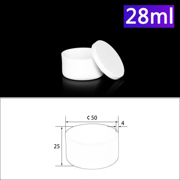 28ml Alumina Crucibles with Cover Cylindrical