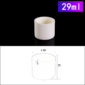 29mL Cylindrical Alumina Crucible without Cover