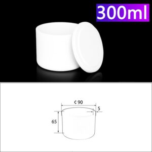 300mL Alumina Crucibles with Cover Cylindrical