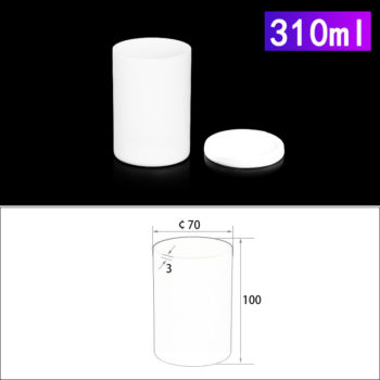 310mL Alumina Crucibles with Cover Cylindrical