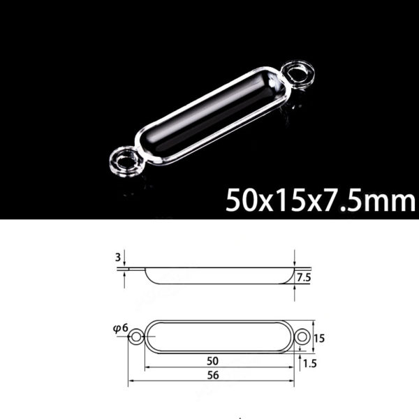 50x15x7.5mm-quartz-sulfur-analyzer-boat-double-hole