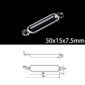 50x15x7.5mm-quartz-sulfur-analyzer-boat-double-hole