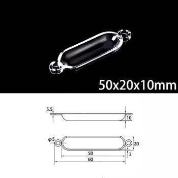 50x20x10mm-quartz-sulfur-analyzer-boat-double-hole 50x20x10mm-quartz-sulfur-analyzer-boat-double-hole