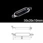 50x20x10mm-quartz-sulfur-analyzer-boat-double-hole