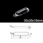 50x20x10mm-quartz-sulfur-analyzer-boat-single-hole