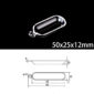 50x25x12mm-quartz-sulfur-analyzer-boat-single-hole