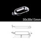 50x30x15mm-quartz-sulfur-analyzer-boat-single-hole