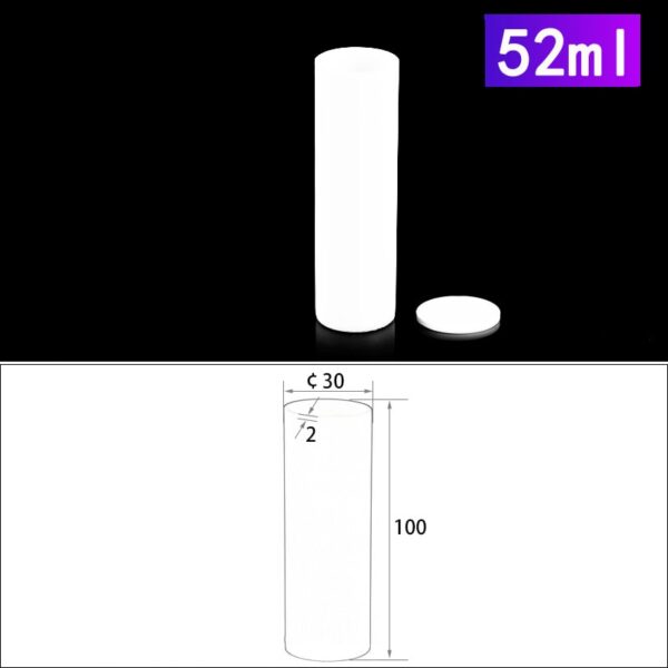 52ml Alumina Crucibles with Cover Cylindrical