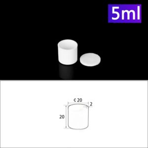 5mL Alumina Crucibles with Cover, Cylindrical