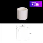 C222, Cylindrical Crucible, 70ml, 50x50mm, Alumina Crucible NO Cover (5pc/ea)