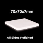 C498, Alumina Plate, LxWxH: 70x70x7mm, 99% Pure Alumina (5pc/ea)