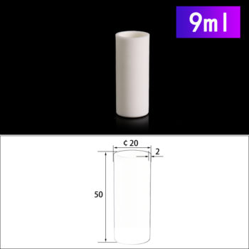 9mL Cylindrical Alumina Crucible without Cover