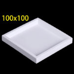 C627, Alumina Setter Plate, Stackable, 100x100x13mm, 95% Pure Alumina (1pc/ea)
