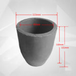C864, Clay Graphite Crucible, Outer: 115x132mm, Inner: 90x118mm, for Metal Casting, Usable 1600°C (1pc/ea)