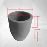 C866, Clay Graphite Crucible, Outer: 135x170mm, Inner: 110x158mm, for Metal Casting, Usable 1600°C (1pc/ea)