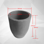 C867, Clay Graphite Crucible, Outer: 145x185mm, Inner: 120x170mm, for Metal Casting, Usable 1600°C (1pc/ea)