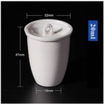 C929, Ceramic Volatile Crucible, 20ml, Usable 1200°C (10pc/ea)