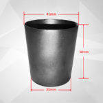 C878, Thermal Analysis Graphite Crucible, 50 ml, Top: 41mm, Bottom: 35mm, Height: 50mm, for Muffle Furnace (1pc/ea)
