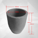 C862, Clay Graphite Crucible, Outer: 85x100mm, Inner: 64x94mm, for Metal Casting, Usable 1600°C (1pc/ea)