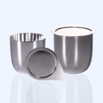 C925, Silver Crucible, with Cover, 30ml, 30g, 99.99% Purity, Usable 700°C (1pc/ea)