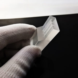 Custom Fluted Quartz Glass Step Sheets with Drilling