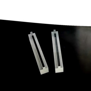 Custom Fluted Quartz Glass Step Sheets with Drilling
