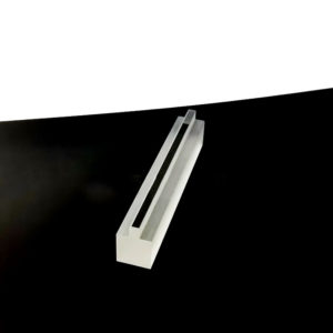 Custom Fluted Quartz Glass Step Sheets with Drilling