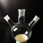 QP075, 3 Neck Joint Flask, Customized Sizes, Quartz Material, Round Bottom, DO NOT Order before Inquiry