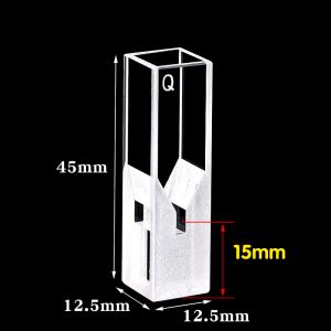 Quartz Micro Fluorescence Cuvette , 10 / 2mm Pathlength, 100 uL, Z Dim 15 mm, FCT940-1 – Bild 3