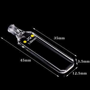 03 1 Quartz Spectrometer Cuvette with Screw Cap, 1mm Pathlength, 0.35 mL, ICT913-5 - Image 4
