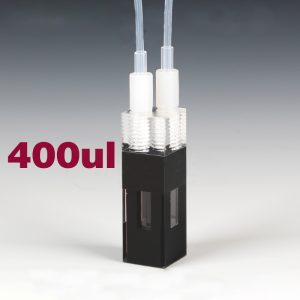 Quartz Flow Through Cuvette, Screw Connector, 10mm Pathlength, 400 uL, Z Dim: 15 mm, UCT334 – Bild 3