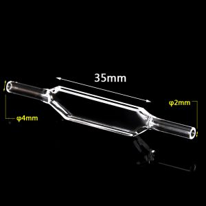 Quartz Flow Through Cell with Open Top, 1mm Pathlength, 350 uL, Quartz Connector, OD 4 mm ID 2 mm, FCT463 – Image 3