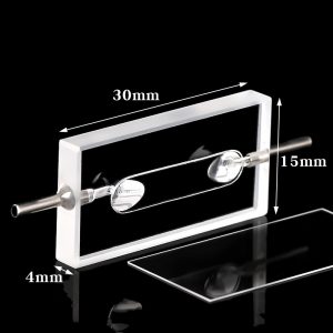 03 63 Quartz Flow Through Cell with Detachable Cover, 0.2mm Pathlength, 16 uL, FCT288-1 - Image 4