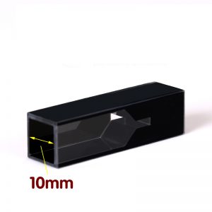 Quartz Self-Masking Micro Spectrometer Cuvette , 10mm Pathlength, 100 uL, Z Dim: 15 mm, MCT432 - Image 3