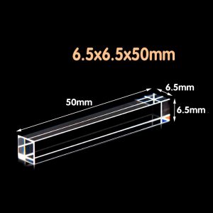 CTA2481 2 Quartz Square Rod 6.5x6.5x50mm