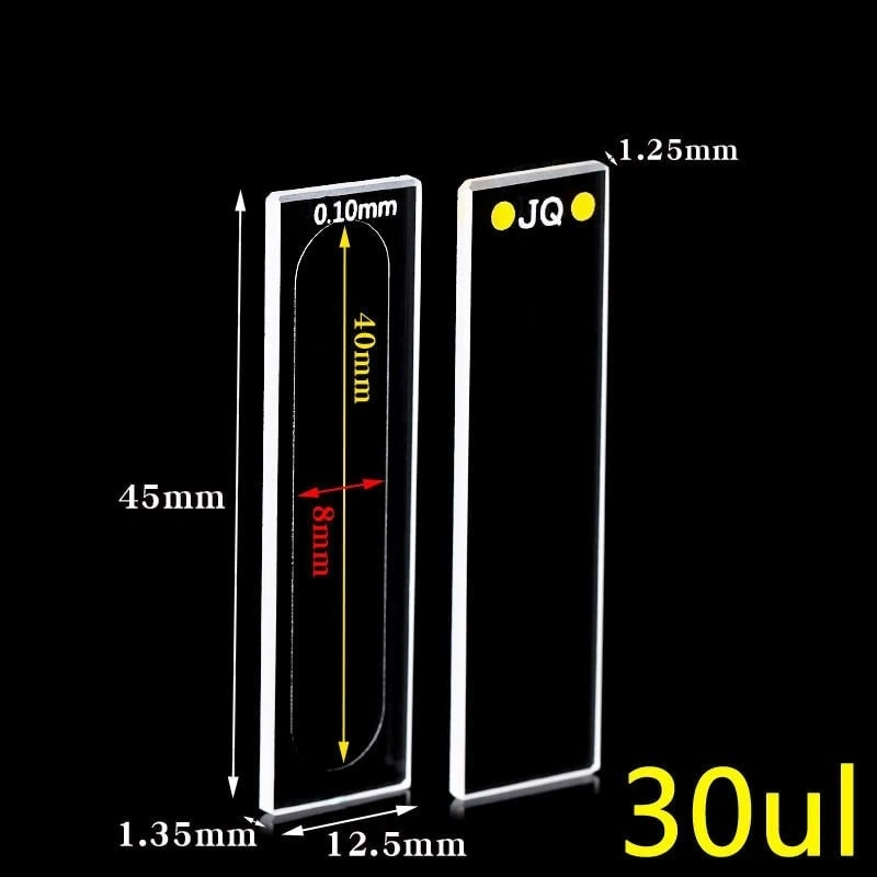 Quartz Cell with Detachable Window, 0.1mm Pathlength, 30 uL, FCT870-1
